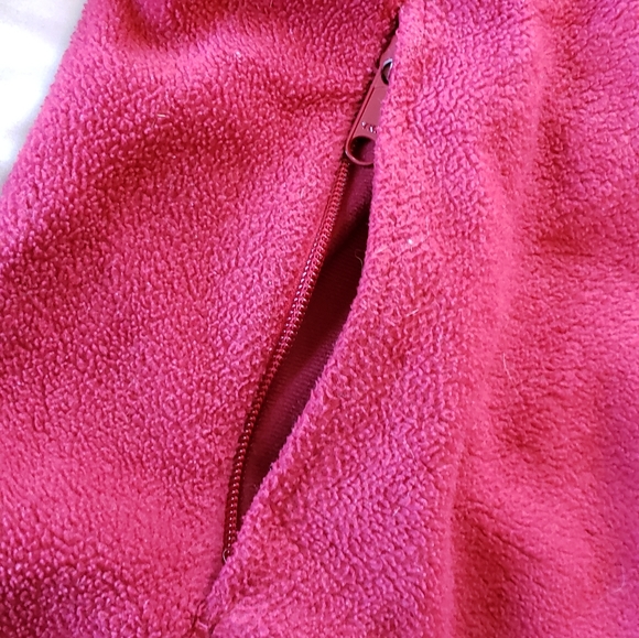 Red columbia fleece zip up - Picture 4 of 5